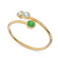 Petite Modern Wrap Bezel Varga Ring