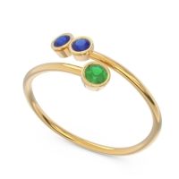 Petite Modern Wrap Bezel Varga Ring