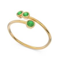 Petite Modern Wrap Bezel Varga Ring