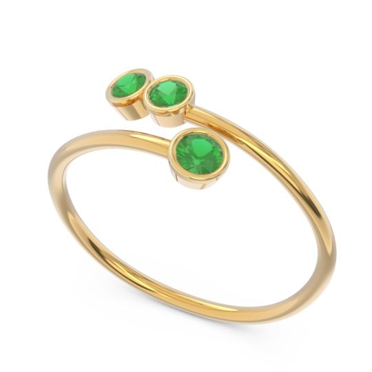 Petite Modern Wrap Bezel Varga Ring