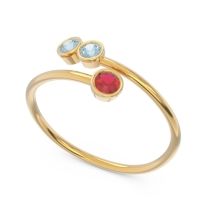 Petite Modern Wrap Bezel Varga Ring