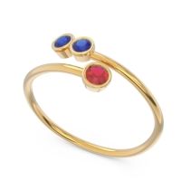 Petite Modern Wrap Bezel Varga Ring