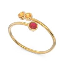 Petite Modern Wrap Bezel Varga Ring