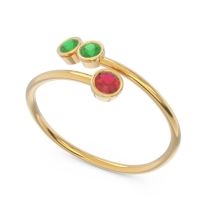 Petite Modern Wrap Bezel Varga Ring
