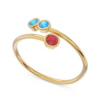 Petite Modern Wrap Bezel Varga Ring