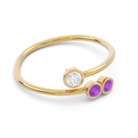 Petite Modern Wrap Bezel Varga Ring