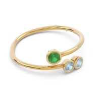 Petite Modern Wrap Bezel Varga Ring