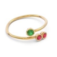 Petite Modern Wrap Bezel Varga Ring