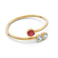Petite Modern Wrap Bezel Varga Ring