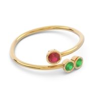 Petite Modern Wrap Bezel Varga Ring