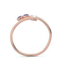 Petite Modern Wrap Bezel Varga Ring