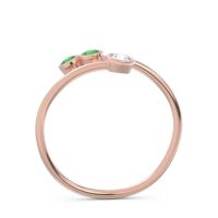 Petite Modern Wrap Bezel Varga Ring