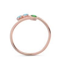 Petite Modern Wrap Bezel Varga Ring