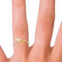 Petite Modern Wrap Bezel Varga Ring