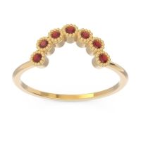 Petite Modern Curved Bezel Mandahasa Ring