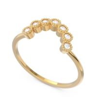 Petite Modern Curved Bezel Mandahasa Ring