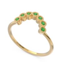 Petite Modern Curved Bezel Mandahasa Ring