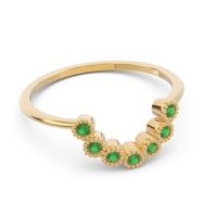 Petite Modern Curved Bezel Mandahasa Ring