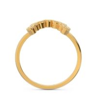 Petite Modern Curved Bezel Mandahasa Ring