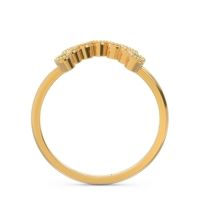Petite Modern Curved Bezel Mandahasa Ring