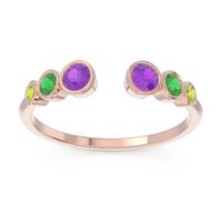 Petite Modern Open Bezel Aruha Ring