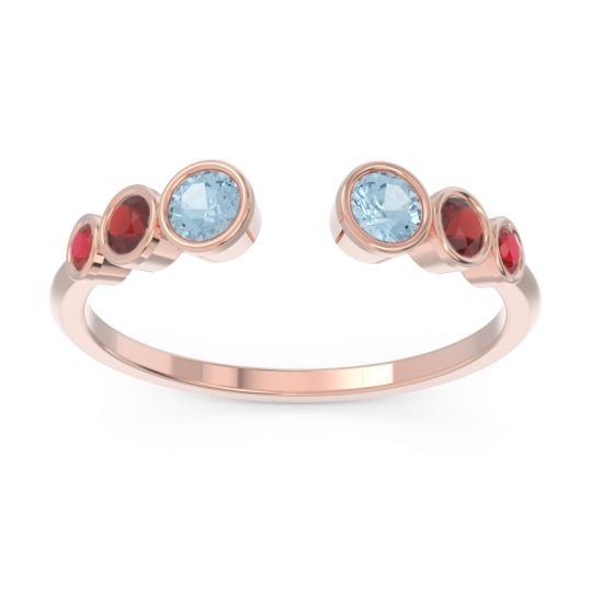 Petite Modern Open Bezel Aruha Ring