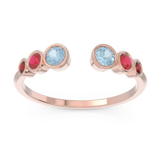 Petite Modern Open Bezel Aruha Ring