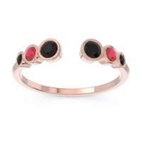 Petite Modern Open Bezel Aruha Ring