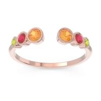Petite Modern Open Bezel Aruha Ring