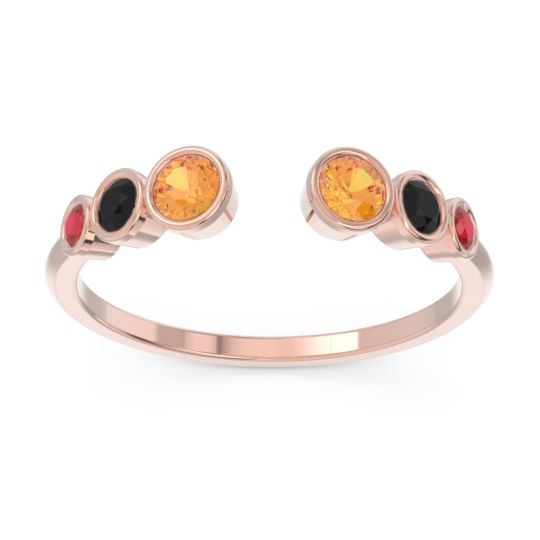 Petite Modern Open Bezel Aruha Ring