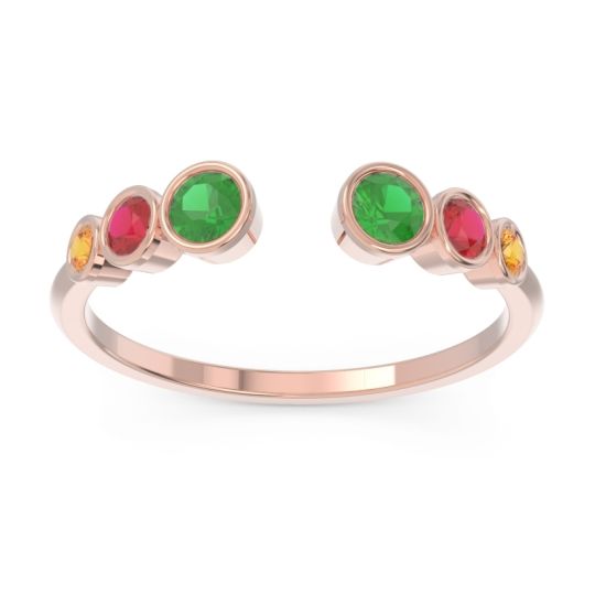 Petite Modern Open Bezel Aruha Ring