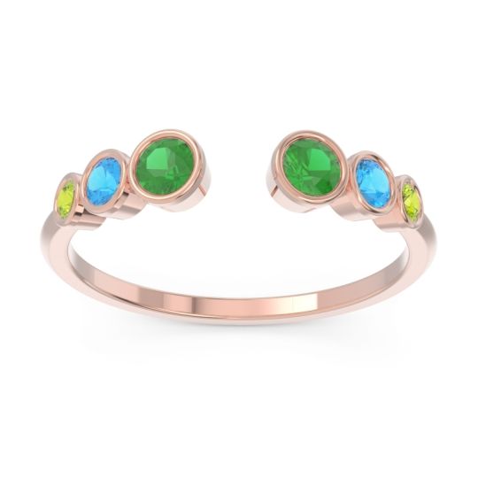 Petite Modern Open Bezel Aruha Ring