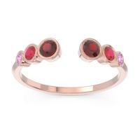 Petite Modern Open Bezel Aruha Ring