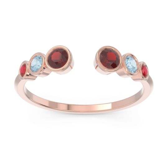 Petite Modern Open Bezel Aruha Ring