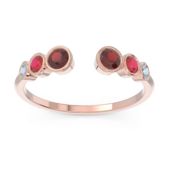 Petite Modern Open Bezel Aruha Ring