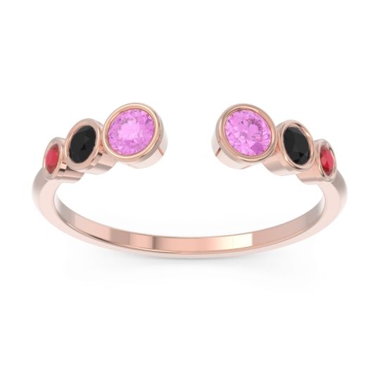 Petite Modern Open Bezel Aruha Ring