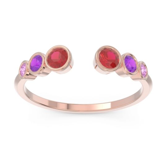 Petite Modern Open Bezel Aruha Ring