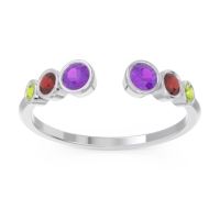 Petite Modern Open Bezel Aruha Ring