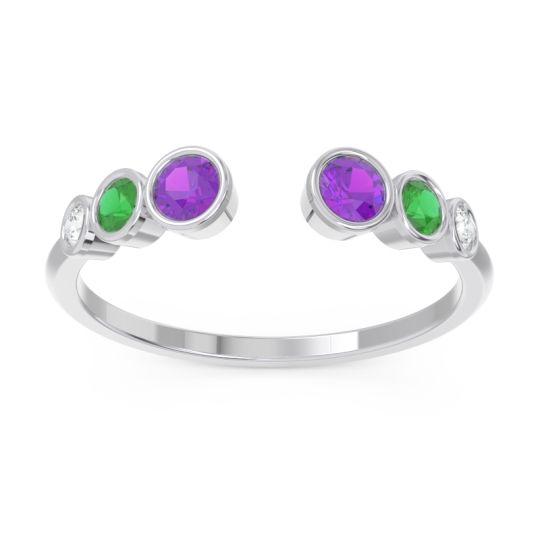 Petite Modern Open Bezel Aruha Ring