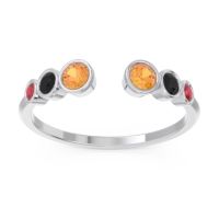 Petite Modern Open Bezel Aruha Ring