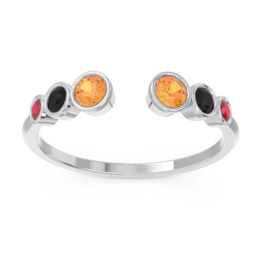 Petite Modern Open Bezel Aruha Ring