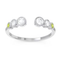 Petite Modern Open Bezel Aruha Ring