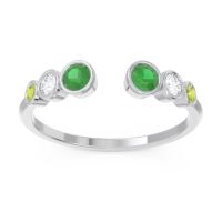 Petite Modern Open Bezel Aruha Ring