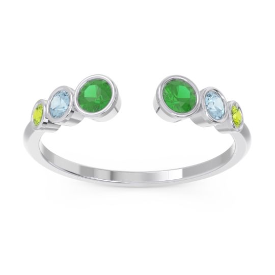 Petite Modern Open Bezel Aruha Ring