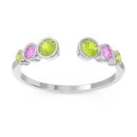 Petite Modern Open Bezel Aruha Ring