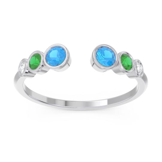 Petite Modern Open Bezel Aruha Ring