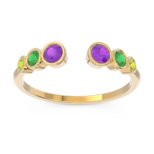 Petite Modern Open Bezel Aruha Ring