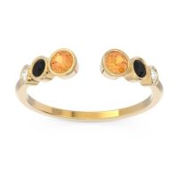 Petite Modern Open Bezel Aruha Ring