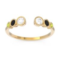 Petite Modern Open Bezel Aruha Ring