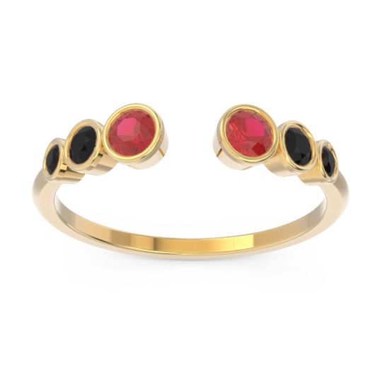 Petite Modern Open Bezel Aruha Ring